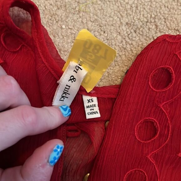 Robert Rodriguez XS New Red Top - Picture 4 of 5